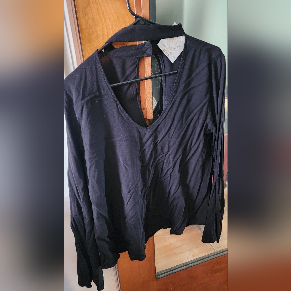 Black Choker Blouse